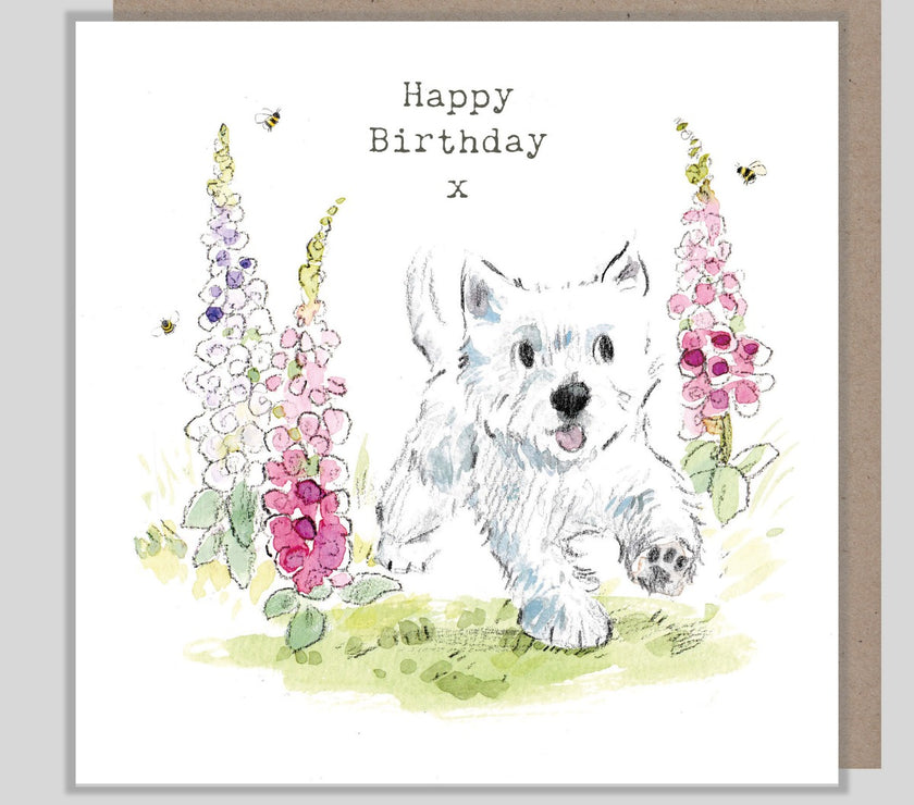 Westie Birthday Card