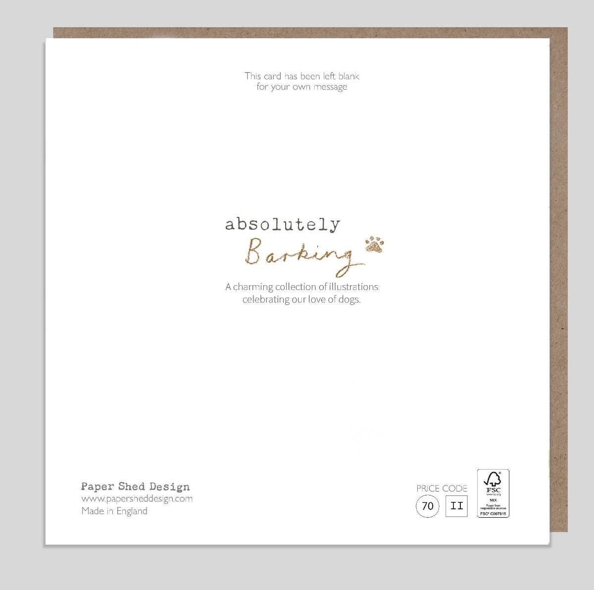 Chocolate Puppy Birthday Wishes Card - House of Cards