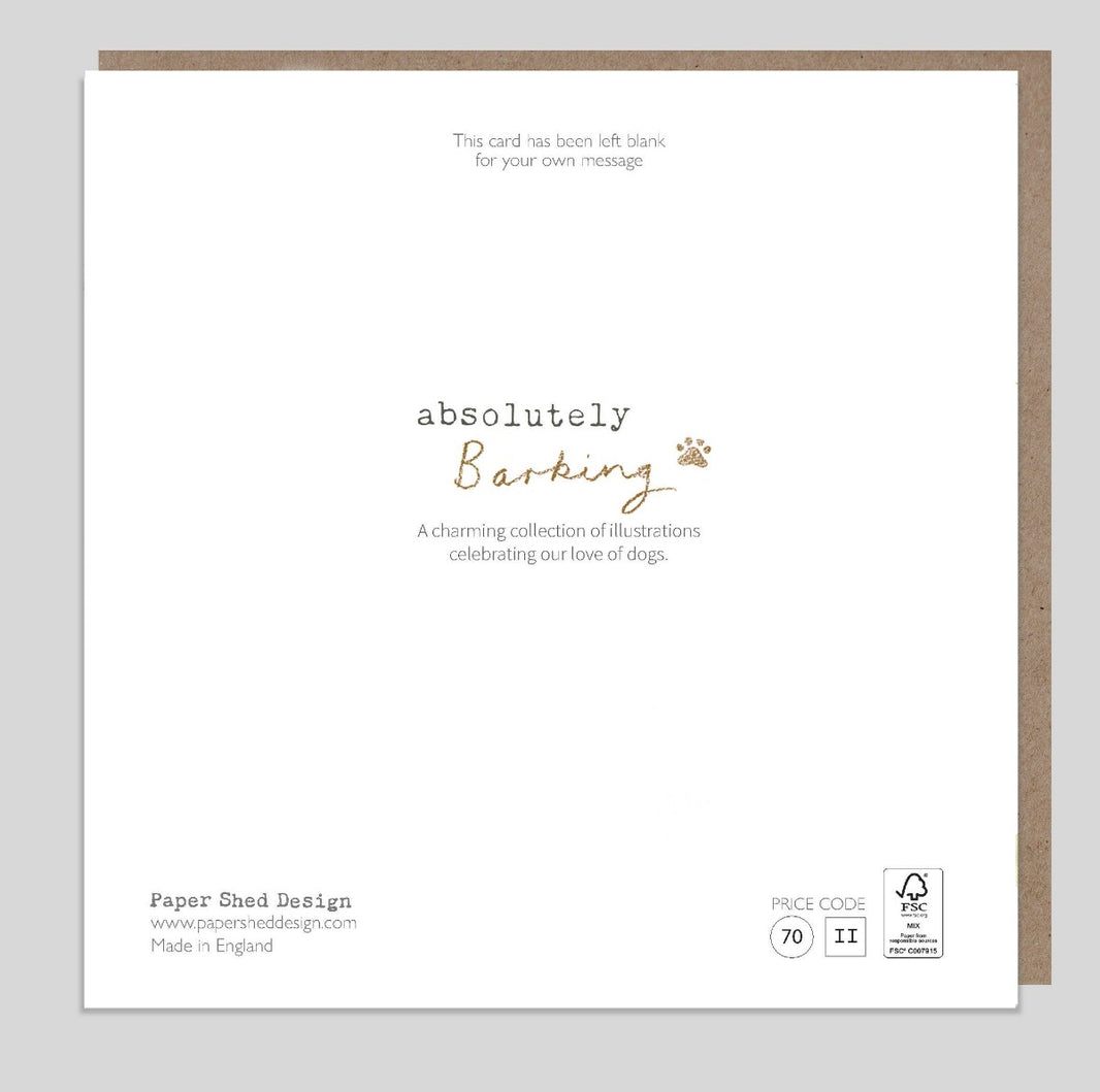 Chocolate Puppy Birthday Wishes Card