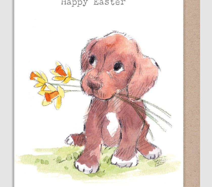 Puppy Easter Card