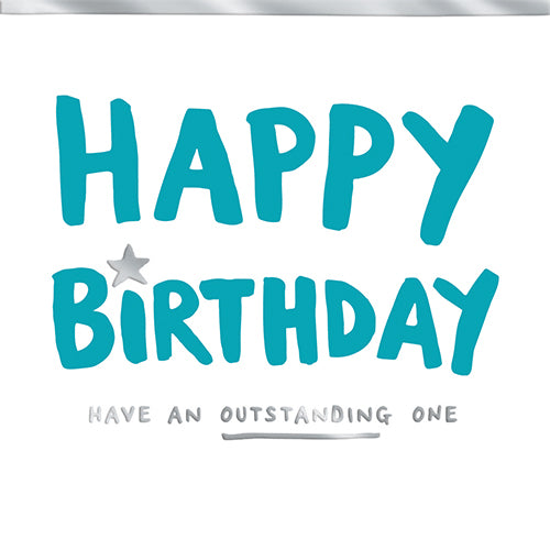 Outstanding Birthday Card