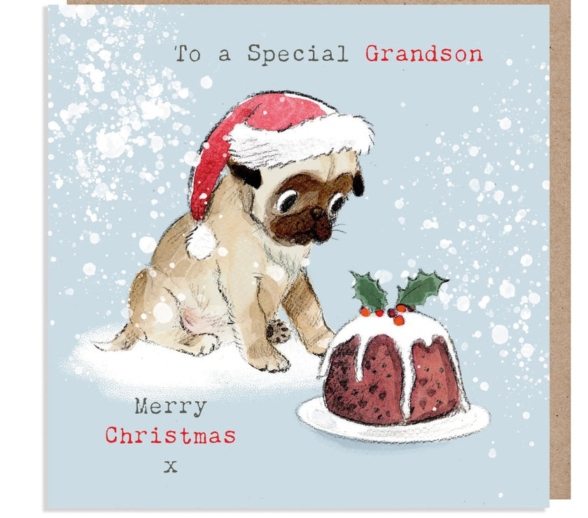 Special Grandson Merry Christmas Card