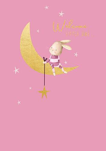 New Baby Girl Card - House of Cards