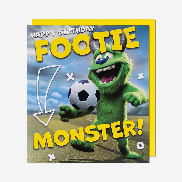Green Monster Birthday Card