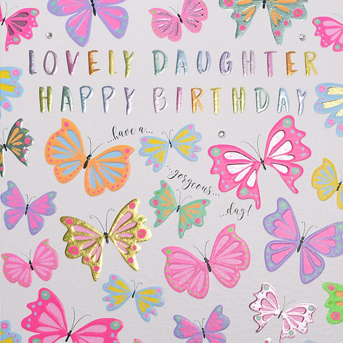Lovely Daughter Happy Birthday Card
