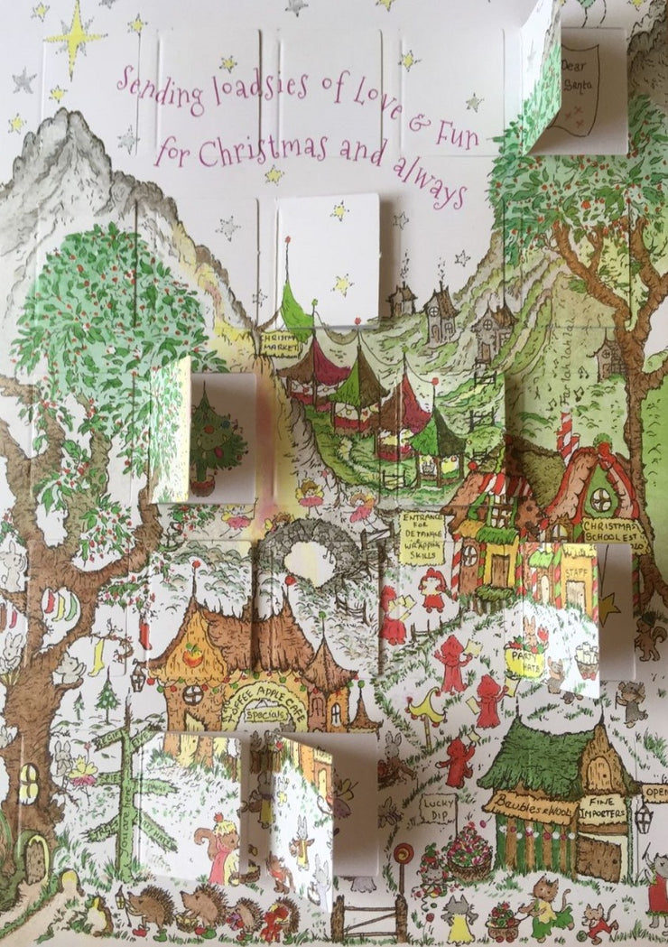Christmas Mountain Advent Card