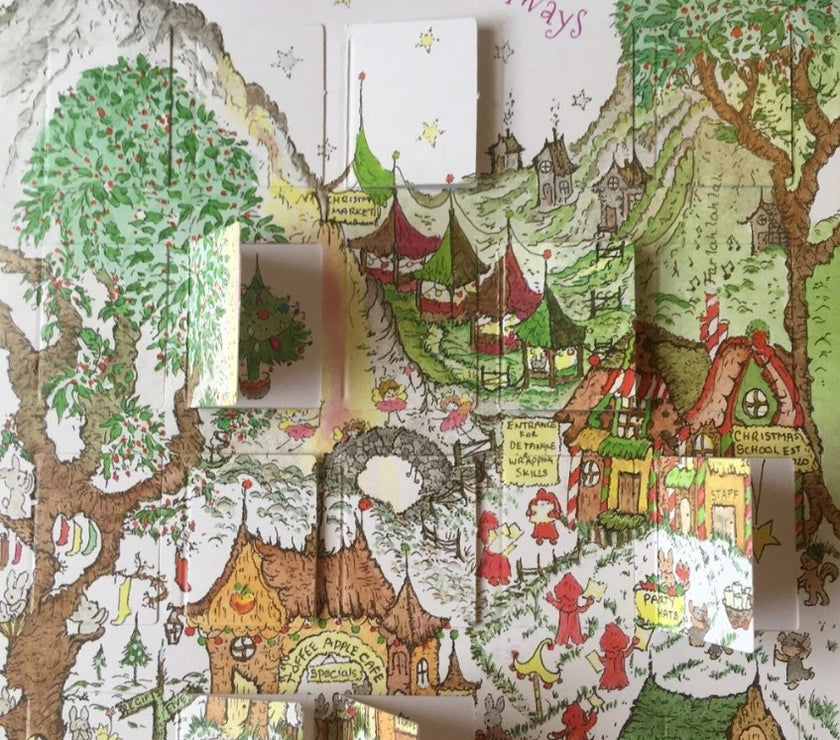 Christmas Mountain Advent Card