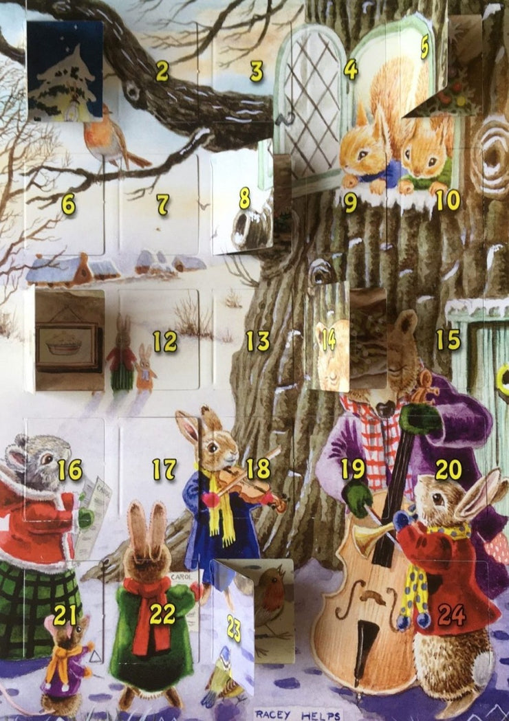Christmas Carols Advent Card