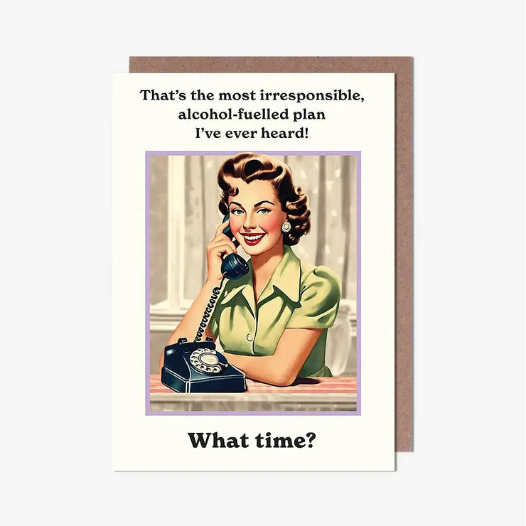What Time Birthday Card