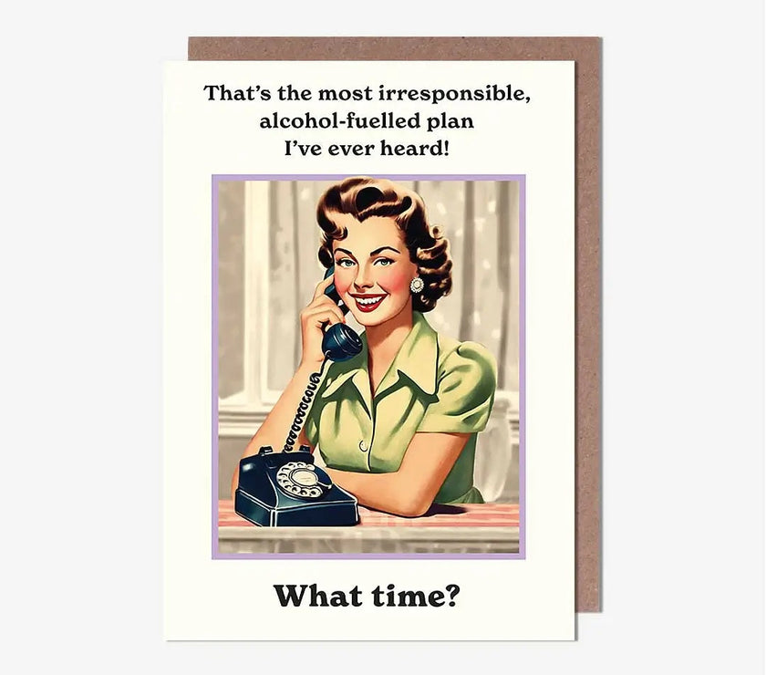 What Time Birthday Card