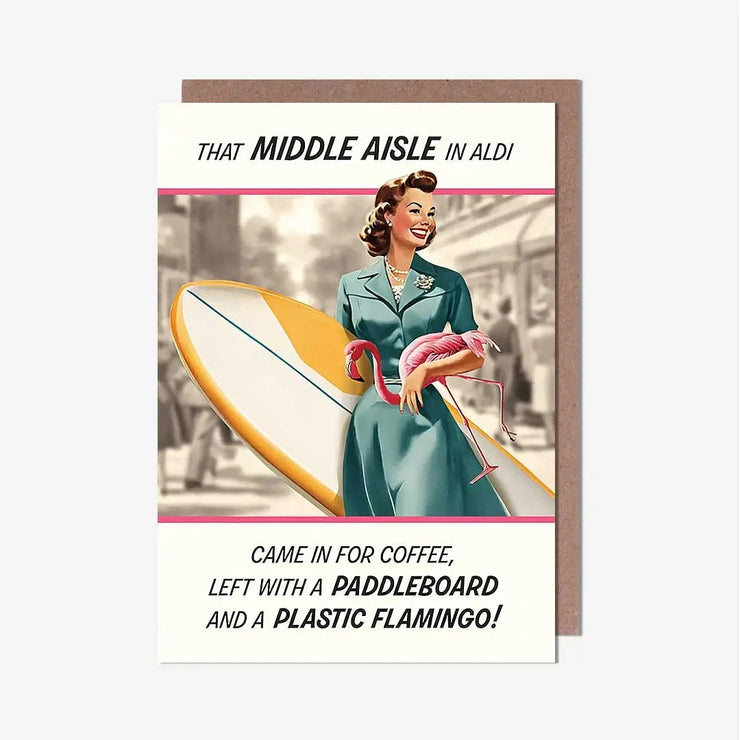 Middle Aisle Birthday Card
