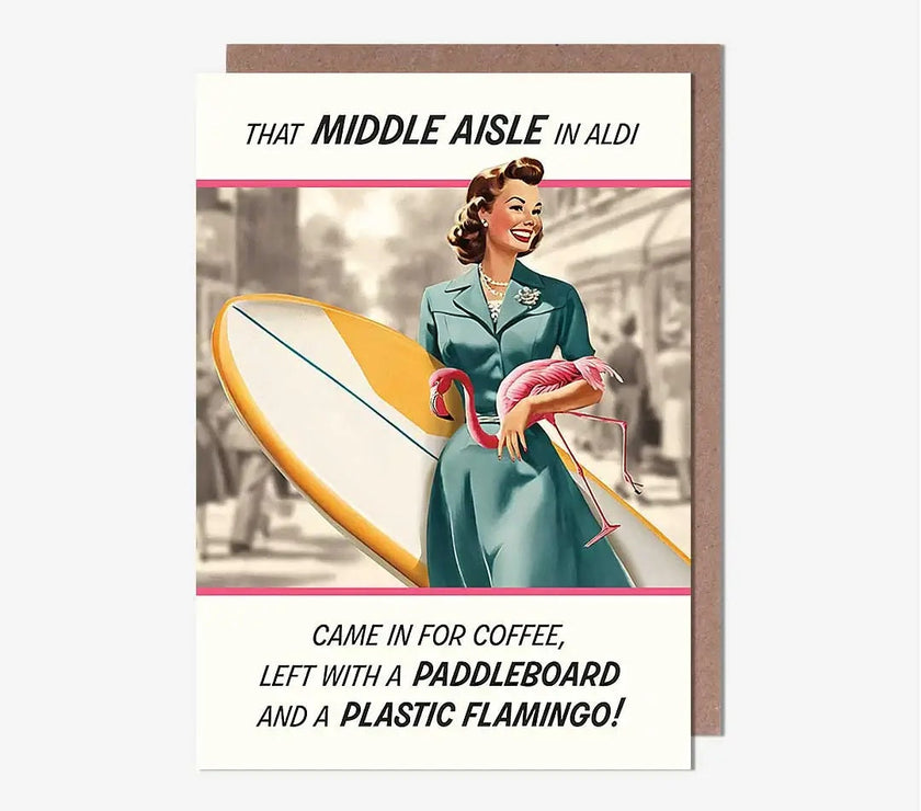 Middle Aisle Birthday Card