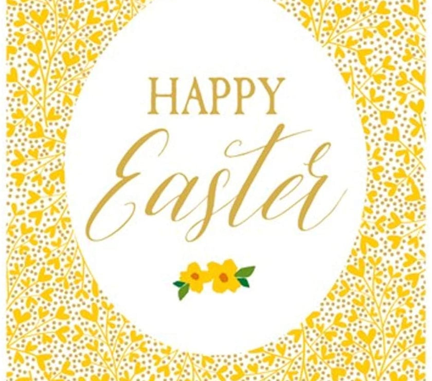 Egg and Flowers Easter Cards