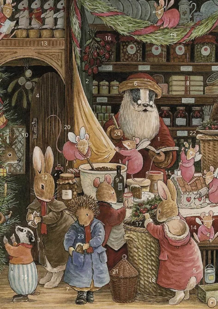 Santas Workshop A4 Christmas Advent Calendar