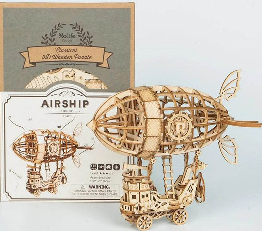 Air Ship Wooden Model Kit - House of Cards