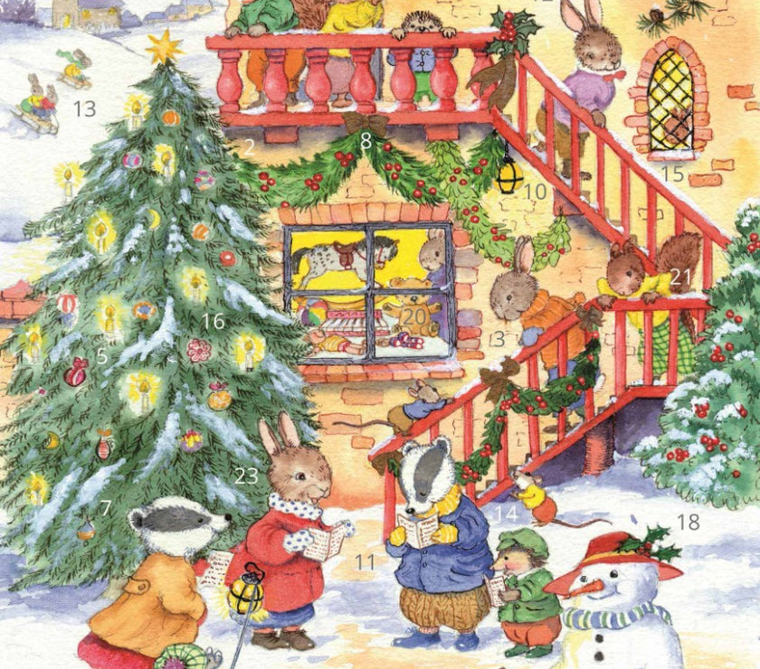 Christmas Carols Christmas Advent Card