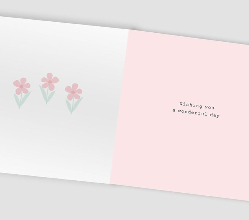 Flowers Jewels Birthday Card