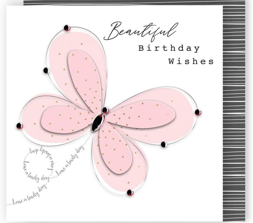 Butterfly Jewels Birthday Card