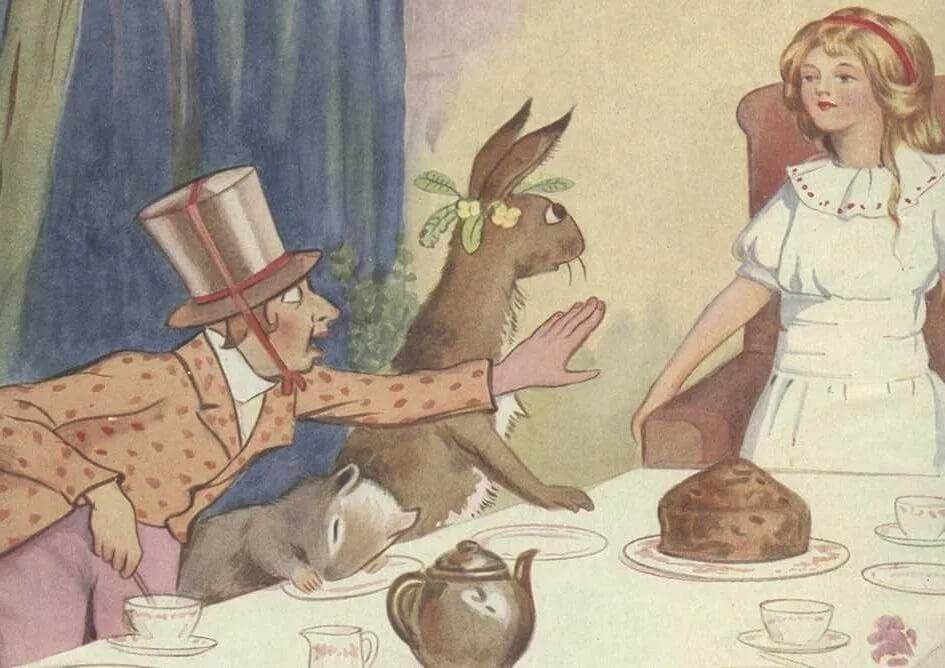 Alice Tea Party Birthday Card - House of Cards