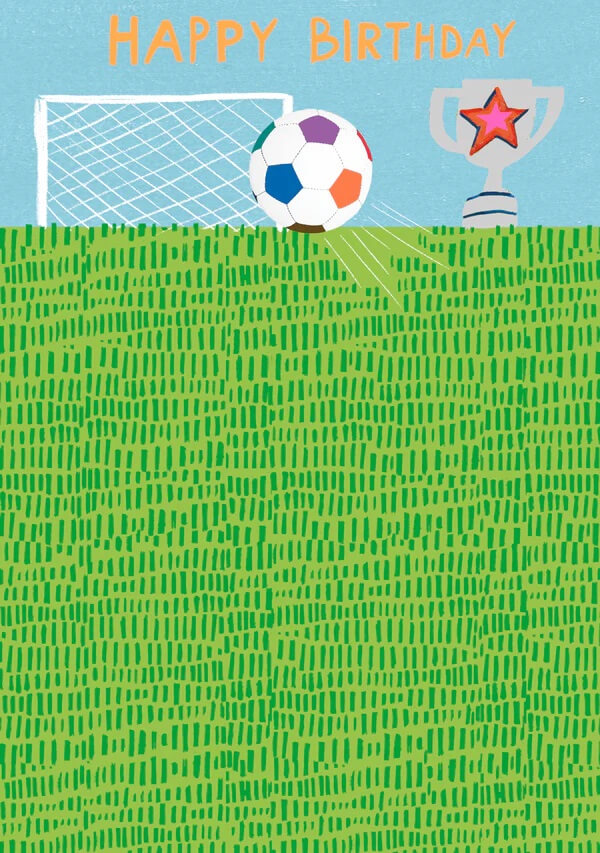 Happy Birthday Football Card