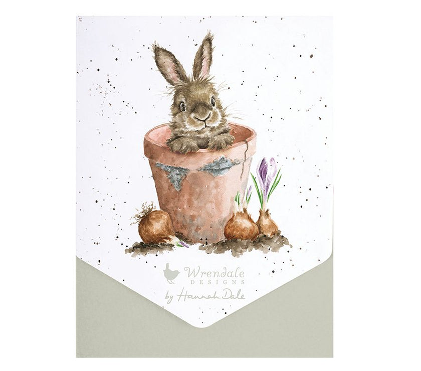 Flower Pot Rabbit Note Cards