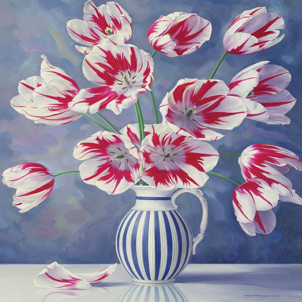 Triumph Tulips Greetings Card - House of Cards
