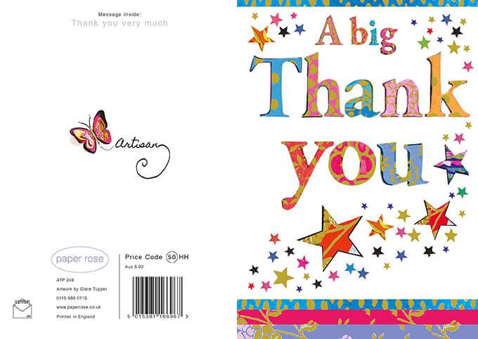 Thank You Stars Card - House of Cards