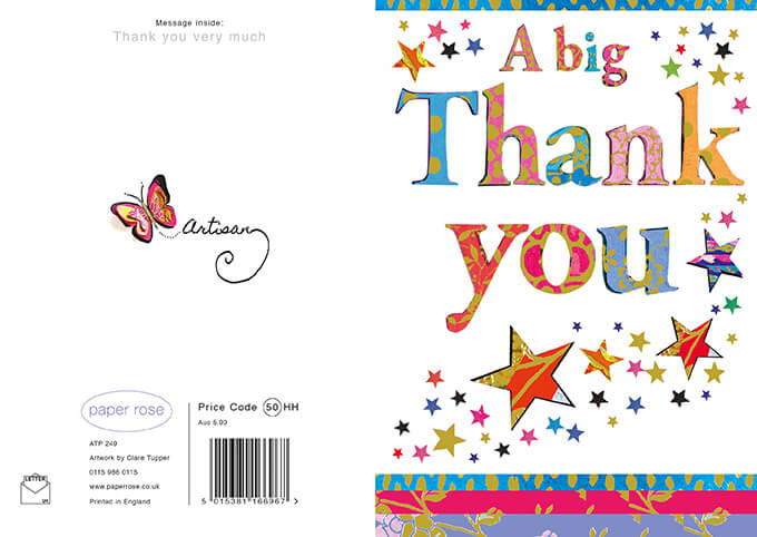 Thank You Stars Card