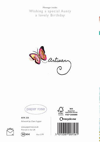 Aunty Birthday Card - House of Cards