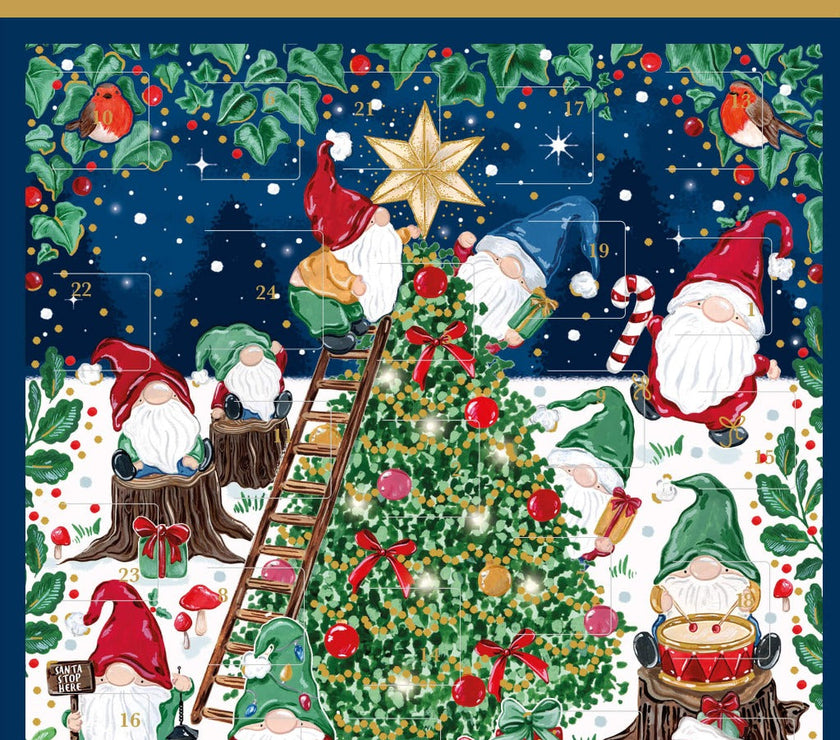 Gonk Tree Advent Calendar Card