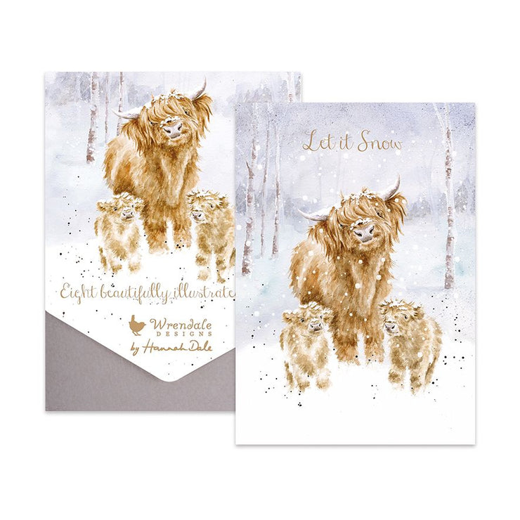 Let it Snow Cows Christmas Cards