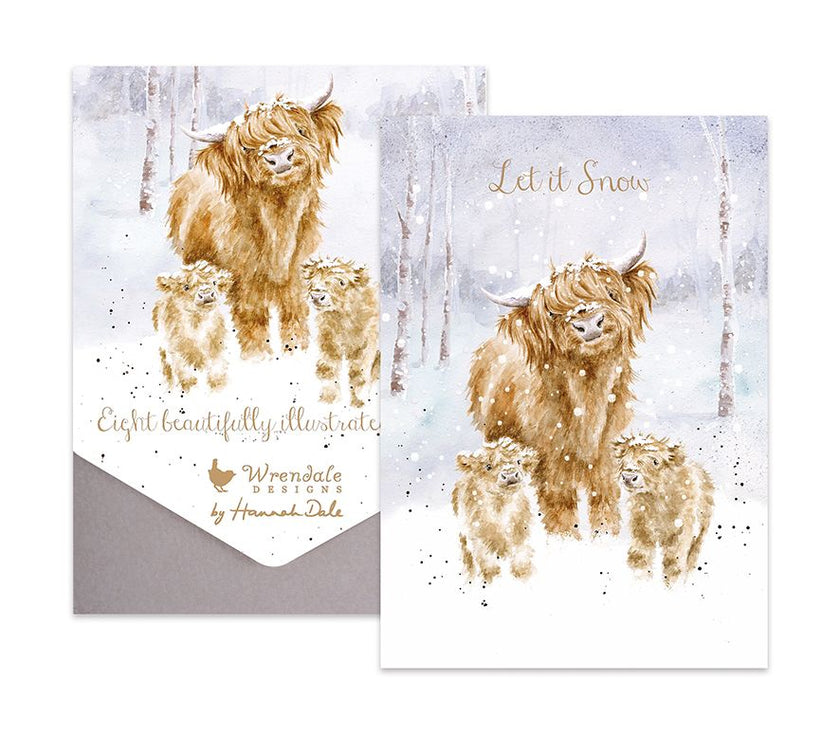 Let it Snow Cows Christmas Cards