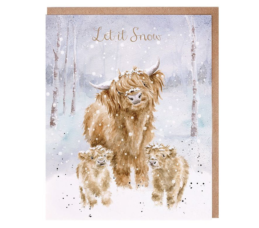 Let it Snow Cows Christmas Cards