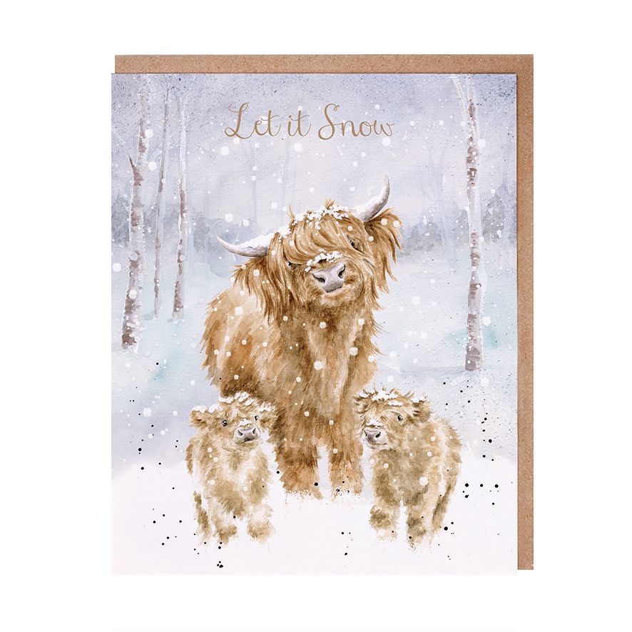 Let it Snow Cows Christmas Cards
