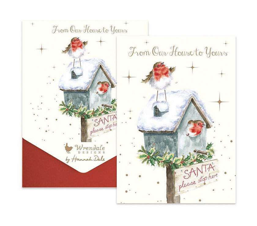 Stop Here Christmas Cards - House of Cards