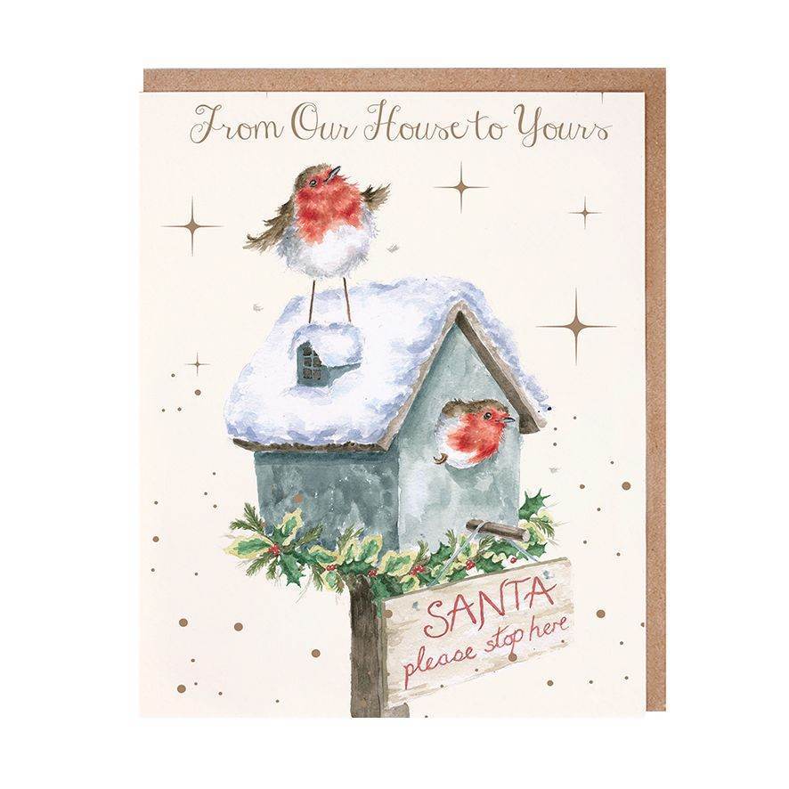 Stop Here Christmas Cards - House of Cards