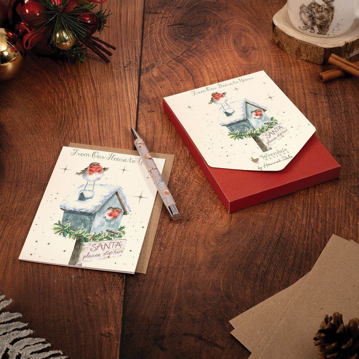 Stop Here Christmas Cards - House of Cards