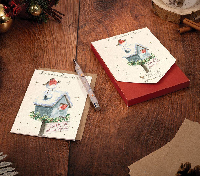 Stop Here Christmas Cards - House of Cards