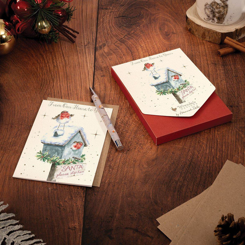 Stop Here Christmas Cards - House of Cards