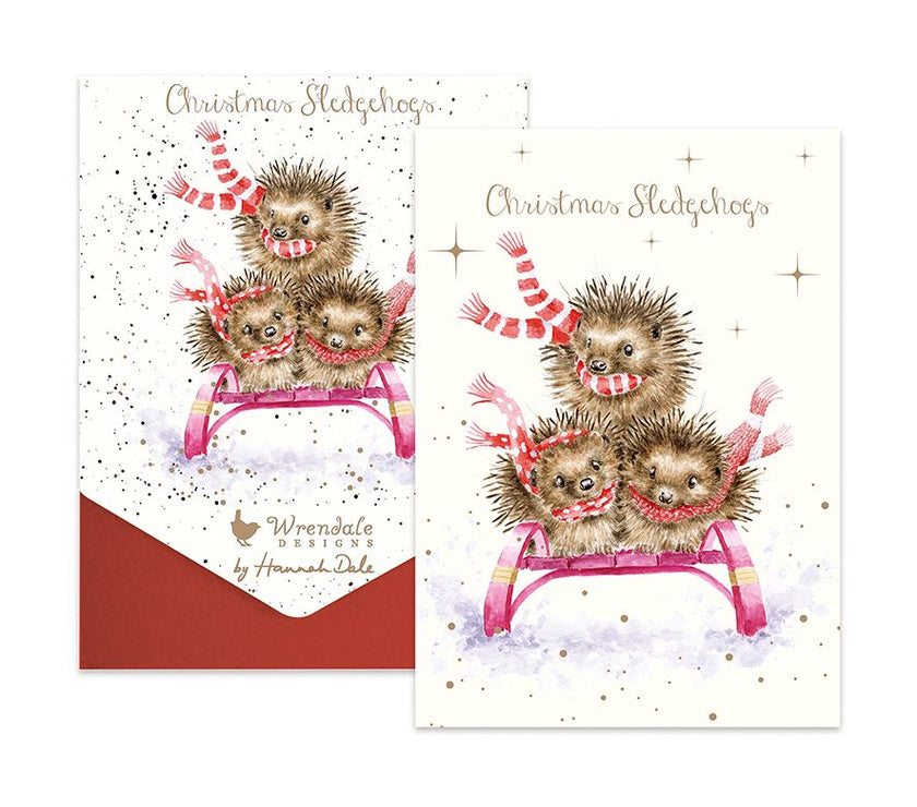 Hedgehogs Christmas Cards