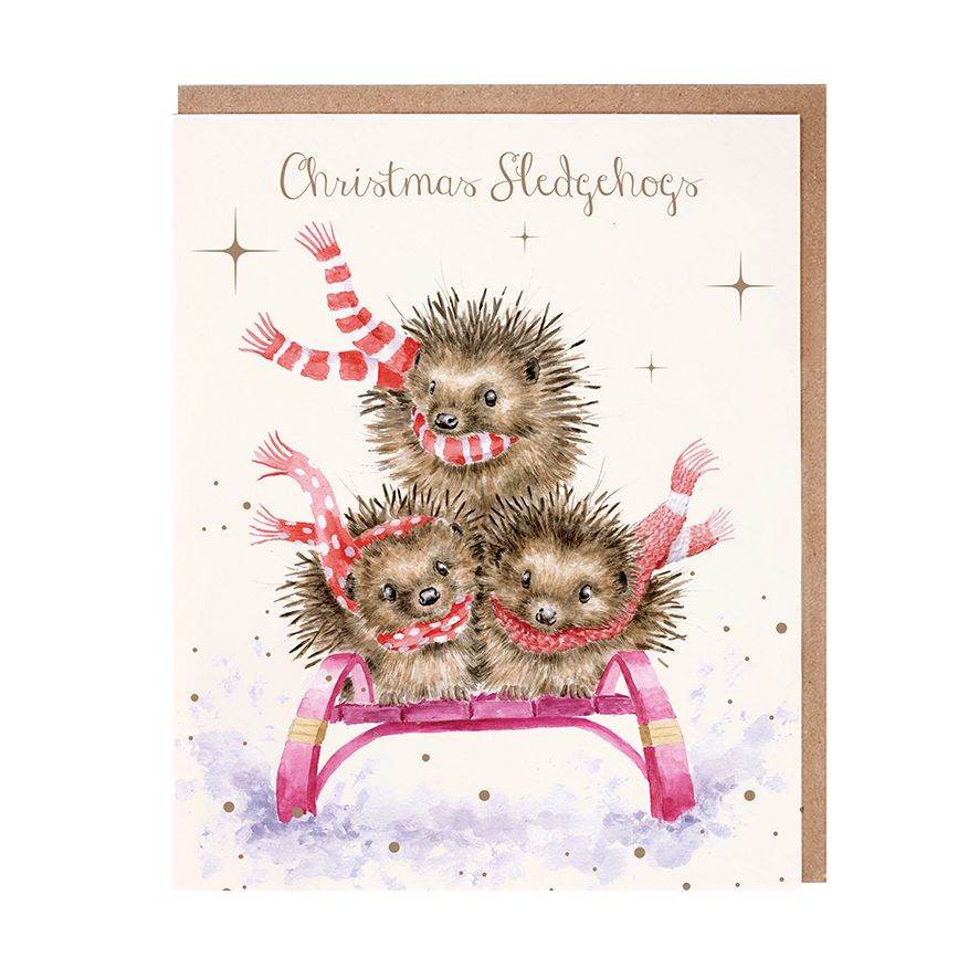 Hedgehogs Christmas Cards - House of Cards