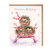 Hedgehogs Christmas Cards