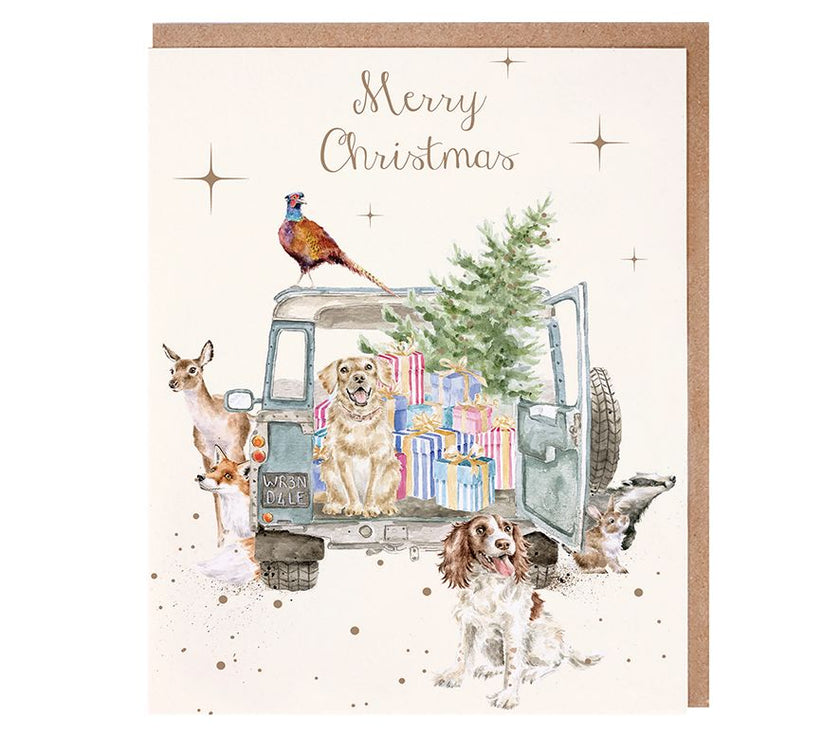 Driving Home Christmas Cards