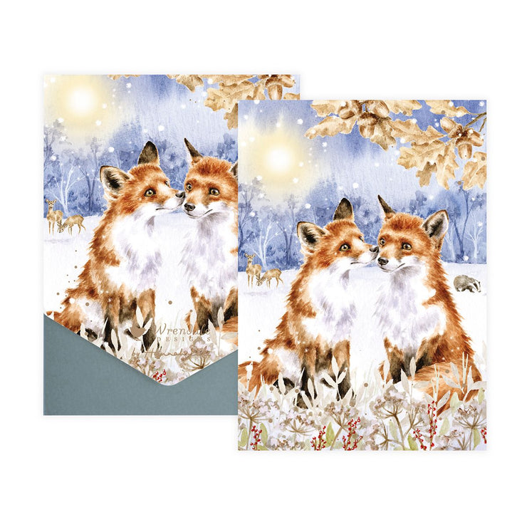 Fox Footprints Christmas Cards