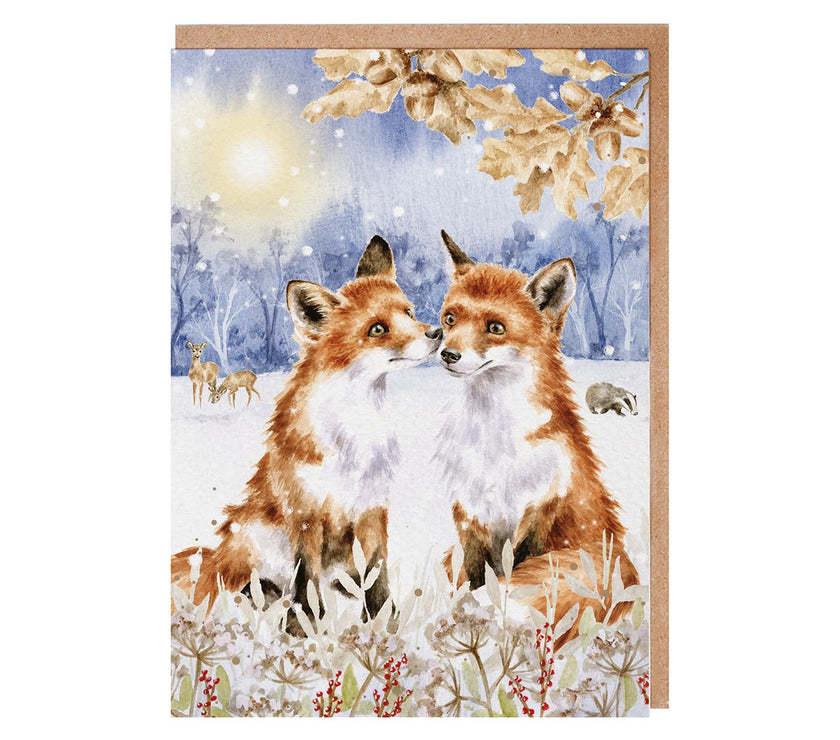 Fox Footprints Christmas Cards