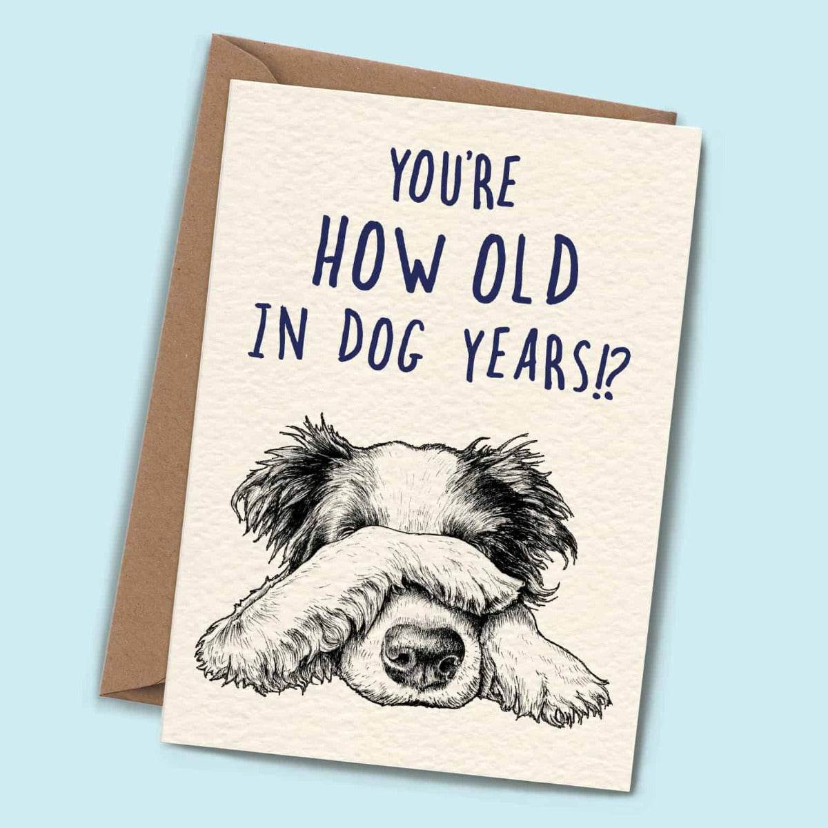 Dog Years Birthday Card - House of Cards