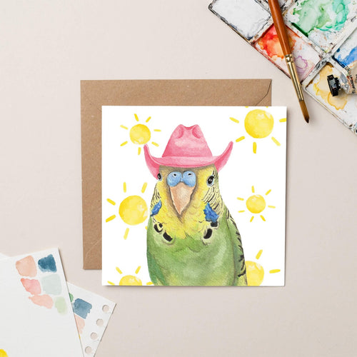 Cowboy Birdy Greeting Card