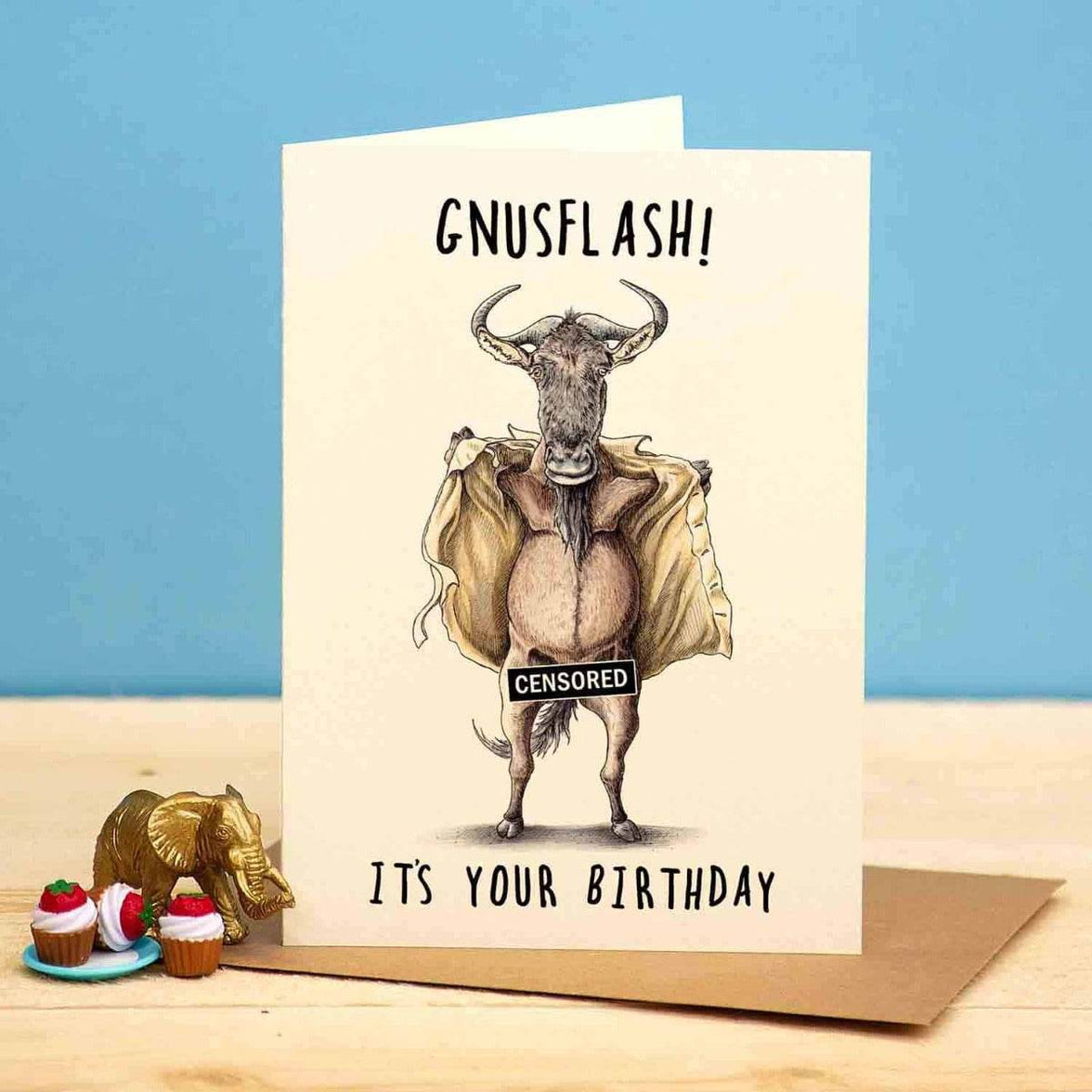 Gnusflash Birthday Card - House of Cards