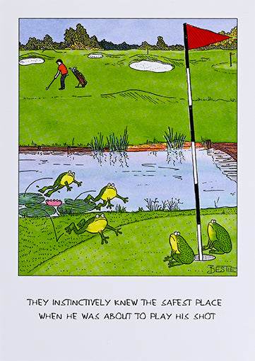 Golf Shot Greeting Card - House of Cards