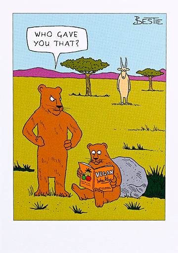 Vegan Weekly Greeting Card - House of Cards